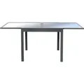 HOME DELUXE - Gartentisch VERANO - schnell ausziehbar 90 - 180 cm, Aluminium - Dunkelgrau