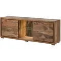 Tv-board Akazie 175x40x63 Natur Lackiert Bark 111