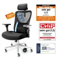 CLOUVOU Ergonomischer Bürostuhl 150kg CleverSeat Schreibtischstuhl Computerstuhl