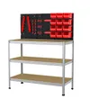 Ar Shelving Schwerlastregal Werkstattregal inkl. Werkzeugwand & Kästen Stahl
