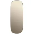 Muuto - Framed Mirror, groß, taupe / taupe Glas