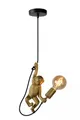 Pendelleuchte Affe Gold Schwarz Küche Esstisch L:17,6 cm E27 Hängelampe Modern