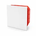 Abzweigdose Unterputz 100 x 100 x 45 mm IP40 Klemmkasten mit Deckel weiß Dose