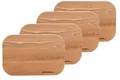 NATUREHOME Schneidebrett 4er Frühstücksbrettchen Buche massiv – Made in Germany, NATUREHOME, Buchenholz, (4erSet, 4-St), Handarbeit