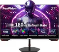 FeuVision 27 Zoll Gaming Monitor, 180Hz, FHD 1080p PC Monitor, 1ms, IPS Panel