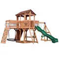 Spielturm, Spielhaus, mit Schaukeln / Rutsche / Sandkasten, Backyard Discovery