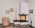Hark Marmorkamin Nebraska 2 (Bank L) 8kW Rad. 500/57K Granit/Marmor black/weiss