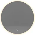 HOME DELUXE - LED-Spiegel SILA - 80 cm - Rund - 3 verschiedene Lichtfarben - Antibeschlagssystem - 38 Watt Gesamtleistung I Wandspiegel Badspiegel Badezimmerspiegel