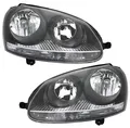 Scheinwerfer Set für VW Golf 5 03-09 + GTI + Jetta in Schwarz H7 H7 Halogen LWR