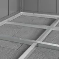 WOLFF FINNHAUS Auflage, Aluminium, alufarben, für Gartenhäuser - silberfarben