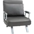 HOMCOM Schlafsofa mit Armlehne 3-in-1 Multifunktion