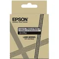 EPSON LK-5TBJ Beschriftungsband 18mm, schwarz/transparent matt