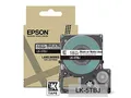 Epson Etikettenkassette, mattes Beschriftungsband LK-5TBJ schwarz auf transparent, langlebiges Band für Epson LabelWorks Etikettendrucker, wasser- & verschleißfest, 8 m x 18 mm