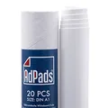 AdPads® Elektrostatische Whiteboard Folie A1 | Selbstklebendes Flipchart-Papier, 20 Blatt, weiß | Static Sticky Whiteboard Paper | Haftet auf allen Oberflächen, beweglich und verschiebbar