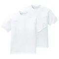 Schiesser T-Shirt Essentials (2er-Pack) mit Rundhalsausschnitt, mit kurzen Ärmeln weiß L (52)