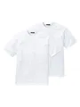Schiesser American T-Shirt Rundhals Doppelpack Uni weiß 008150/100 Größe L