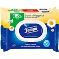Tempo Toilettenpapier sanft & pflegend, Feuchte Toilettentücher, Kamille, 2x 42 Tücher, 2 Stück