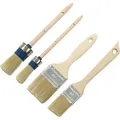 4 tlg. Pinsel-Set Malerpinsel Flachpinsel Lackierpinsel Rundpinsel Farbpinsel