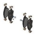TEXTAR Bremsbeläge mit Zubehör Vorne (2398202) für Opel Corsa D Fiat Doblo