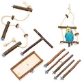 Vogelgaleria® 9 teiliges Vogelkäfig Zubehör Set für Wellensittich & Co. Für die besondere artgerechte Vogelhaltung