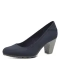 s.Oliver Damen Pumps mit Blockabsatz Bequem, Blau (Navy), 40 EU