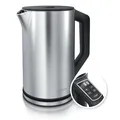 Arendo ELEGANT Premium-Wasserkocher, 1,5 l, 2200 W, aus Edelstahl