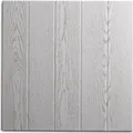 Decosa Deckenplatten Athen in Esche weiß Optik - 50 x 50 cm 16 Platten = 4 qm - Deckenpaneele in Holzoptik - Decken Paneele aus Styropor