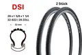 2 Stück 28 Zoll Fahrrad Reifen SET 32-622 City Bike 28x1.25 tire