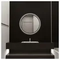 HOME DELUXE Badspiegel LED-Spiegel Rund DUBI - Beschlagfrei & Dimmbar, Badezimmerspiegel, Badspiegel mit Beleuchtung, Wandspiegel schwarz Ø 80 cm x 80 cm x 80 cm