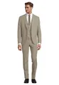 Steffen Klein Herren Anzug - Dreiteiler - Slim Fit - Größe 48 - Business Anzug mit Weste - Elastischer Komfort - Beige