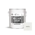 Holzlasur Weiß 2,5L Holz Lasur Möbel halbdeckend Innenbereich biologisch