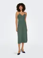 Spaghettikleid "ONLHONEY STRAP DRESS JRS", Gr. L (40) - N-Gr, Laurel Wreath N-Gr