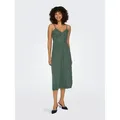 ONLY Spaghettikleid ONLHONEY STRAP DRESS JRS grün L (40)