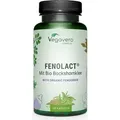 Vegavero FenoLact | 90 Kapseln | mitBockshornklee, Vitaminen und Mineralien | für Frauen in der Stillzeit | vegan