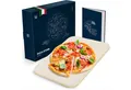 Blumtal Pizzastein für Backofen 38x30 cm aus Cordierit-Stein bis 900 C° eckig für Grill