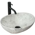 SOFIA LIGHT STONE MATT WASCHBECKEN - AUFSATZPLATTE SKU REA-U0165