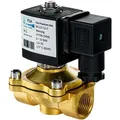 FSA Magnetventil Premium M-1/2-12-C, 1/2 Zoll, Messing, stromlos geschlossen, bis 10 bar, 12V