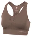 STARK SOUL Bra Light Support - Sport BH doppellagig für Damen - deep Taupe - Größe L