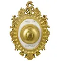 Wandobjekt "Press for champagne"   , gold , Kunststoff , Maße (cm): B: 14 H: 23 T: 1.5