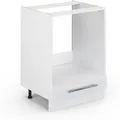 Vicco Herdumbauschrank Fame-Line Weiß Hochglanz 60 cm ohne Arbeitsplatte