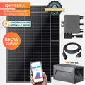 VESKA Balkonkraftwerk 830W/600 mit Upgradefunktion auf 800W und 1,6 kWh Batteriespeicher