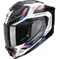 Scorpion Exo-1500 Air Sleek Helm, schwarz-weiss-pink, Größe XS für Männer