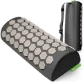 BACKLAxx® Nackenrolle Akupressur, Akupressur Kissen Nacken, Akupressur Kissen 40 x 18 x 11 cm, Insgesamt 2.592 Spitzen grau