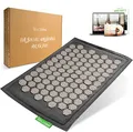 BACKLAXX ® Akupressurmatte für Füße – Nagelbrett Füße für Fussmassage, Rücken, Nacken und Schulter mit Befestigungsband – Fußreflexzonenmassage Matte – Massage Matte für Fußmassage