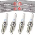 4x NGK Zündkerzen für AUDI A3 A4 A6 SEAT SKODA VW Golf 7 Tiguan 1.8 2.0 tsi tfsi