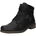 Schnürstiefelette Kaltfutter bis 35mm Absatz (casual) 71222-01 - Schwarz - 38