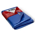 A-TEX® Abdeckplane 260g/m² (Blau, 2 x 3 m) | Verschiedene Stärken, Größen und Farben wählbar | Plane mit Ösen | Gewebeplane Gartenplane BAU Zelt Holzplane | wasserdicht | reißfest | UV-stabilisiert