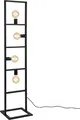 Stehleuchte 4 x E27 max 60W Standleuchte 142 x 31 x 31 cm Stehlampe Metall Schwarz