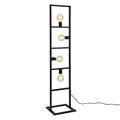 lux.pro Stehleuchte 4 x E27 max 60W Standleuchte 142 x 31 x 31 cm Stehlampe Metall Schwarz