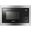 Heinner HMW-MDBI25GDIX Einbau-Mikrowelle 25L, 900W, Grill 1000W, Digital, Schwarz/Silber - Schwarz